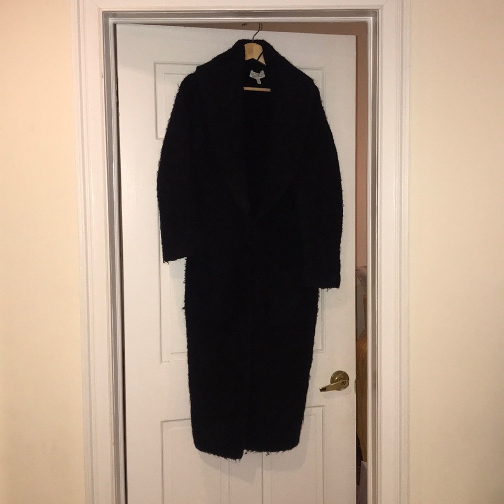 Navy Blue Long Sweater Jacket